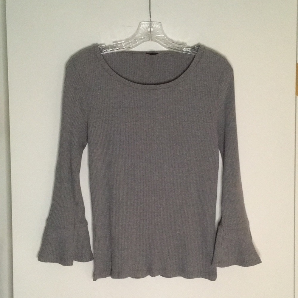 J. CREW | LONG SLEEVE RIBBED KNIT TOP